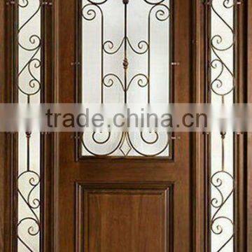 Wrought Iron Grill Doors Design With Side Lites DJ-S9100MWAST