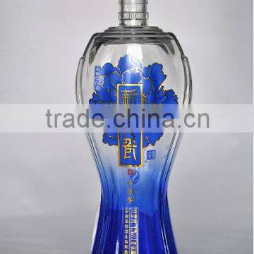 700ml clear glass liquor bottle