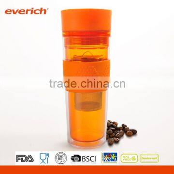 Everich New Design Hot Selling Plastic Tea Infuser Mug With Silicone Grip photo-2