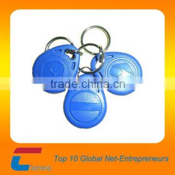 Eco-friendly type 2 ABS logo printing ntag213 rfid keychain tag