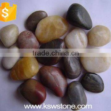 River Rock Pebble Natural Mixed Color Black White Pebbles