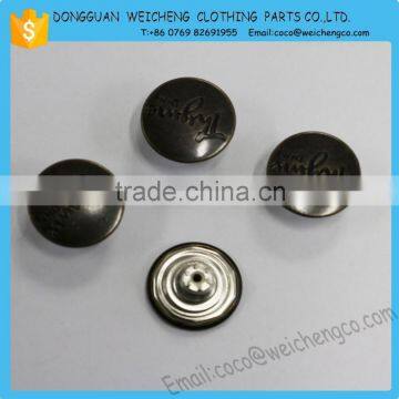 fashion designer clothing metal jeans button