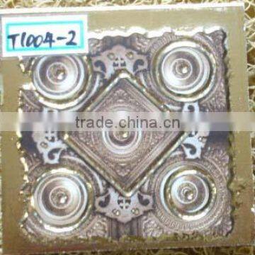 T1004-2 SIZE 73x73MM HOT SALE &NEW stair DECORATION CRYSTAL WALL CERAMIC TACO tile