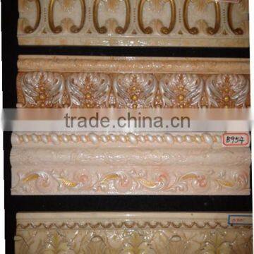 Hot sale high quality house deisgn resin bathroom border tiles