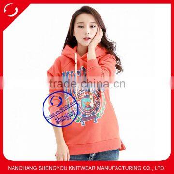 Wholesale Combed Cotton Hoodies&sweatshirts Custom Print Womens Sweatshirt