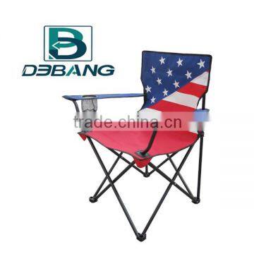 Flag Folding Camping Chair With Flag Printing