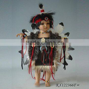 12 inch Black doll american indian dolls