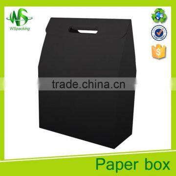 Factory price die cut handle kraft paper nut box for nuts packing