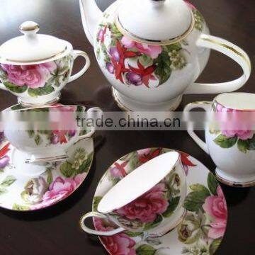 rose bone china tea coffee set