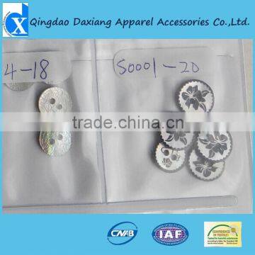 2015 High quality natural akoya shell button with 2 holes