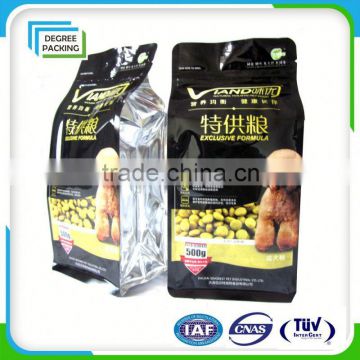 food grade customized quad sealed box pouch