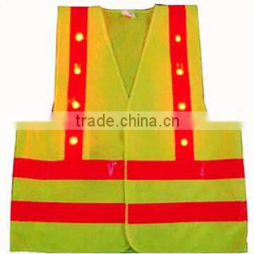 LED safety vest with EN471 and CE Certificates