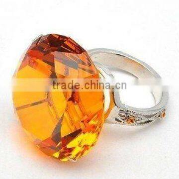 Diamond Crystal Yellow Napkin Holder For Wedding Favor