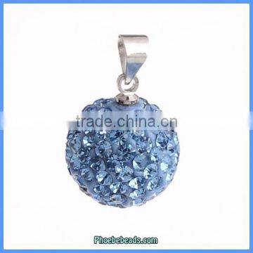 Wholesale 14mm Colorful Rhinestone Ball Charm For Bag Decoration CPP-R1416