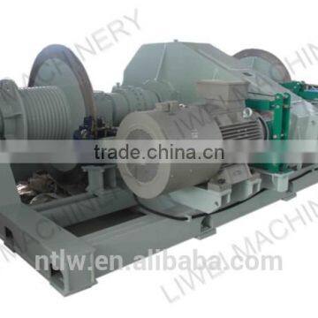 sufficient supply 225KN double-drum low speed electric winch