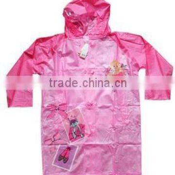 PVC women wear rain gear raincoat