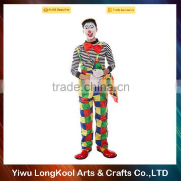 Hot selling halloween adult costume professional funny clown costume