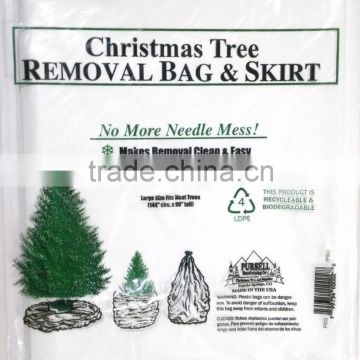 High quality christmas tree plastic bag for tree cover made in China