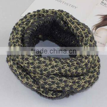 Knitting fashion Acrylic Iceland Yarn thick winter scarf Young Tube Neckwear Joker Solid Color Hoody neckerchief Women Dresses