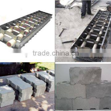 Interlock molds for CLC foam concrete blocks