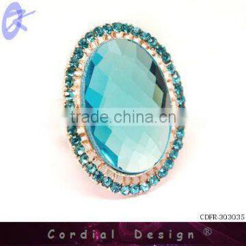 New Design Hot Sale Wholesale Colour Fashion Rhinestone Ring