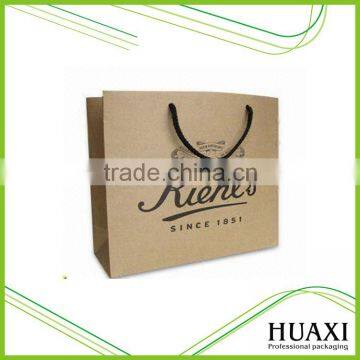 Hot sale custom logo printed kraft paper bag shopping different size