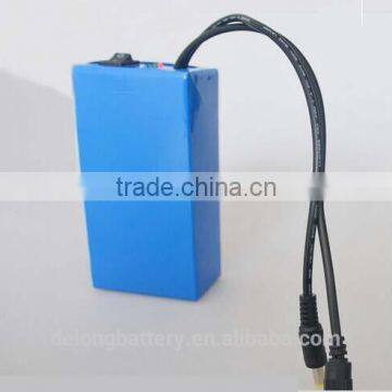 12V dc lithium ion rechargeable battery pack 6.8A/10A/20A/30A /400ah for LED strip/panel&Camera/IP Camera