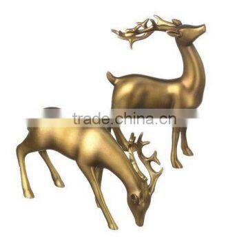 180 cm Height Fiberglass Christmas Reindeer/Indoor &Outdoor sculpture decoration