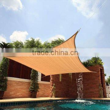 HDPE UV Block breathable fabric Rectangle Shade Sail