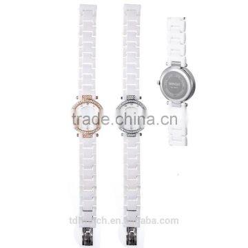 Hot New Products for 2015 Sapphire Fashion White Ceramic Watch