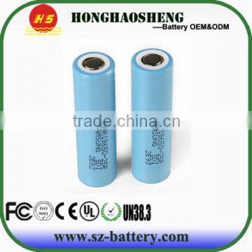 Rechargeable 18650 Li ion battery INR18650-25R Samsung 2500mAh 3.6v for vape