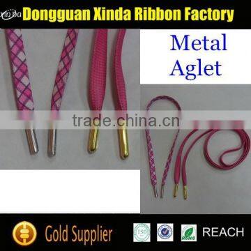 Dongguan factory wholesale price metal aglet shoe laces