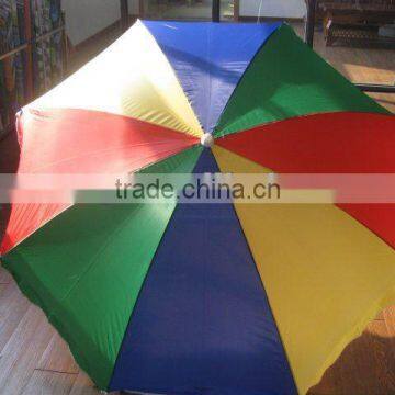 Promotional colourful adjustable sun-resistant beach umbrella