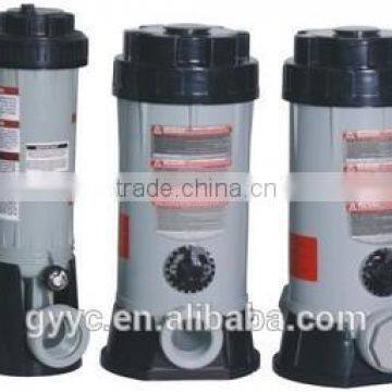 Swimming pool chlorine dispenser/chlorine feeder