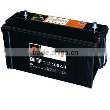 Strong ! DIN/JIS standard 12v auto battery for Mid East/Africa/Europe