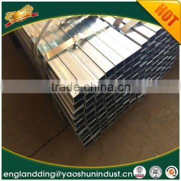 Big Factory of Pre Galvanized Square Steel Pipe Size Chart