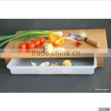 bamboo bread cutting board with drawer