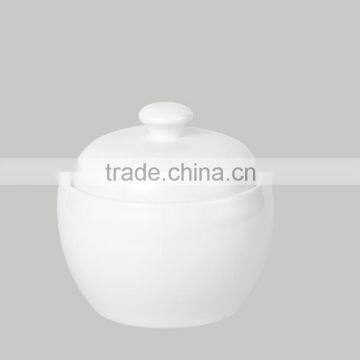 Dinnerware single white ceramic soup tureen bowls for hotel