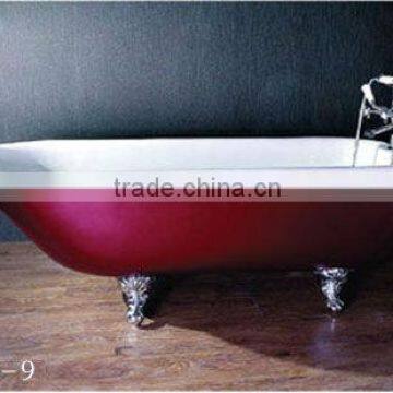 supply cast iron enamel bathtub/free standing bathtub/build-in bathtub/common bathtub/drop-in bathtub/clawfoot cast iron bathtub