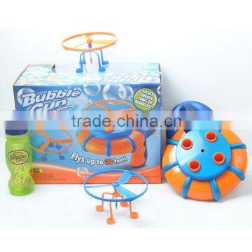 Motorized bubble helicopter Toy bubble gun with music