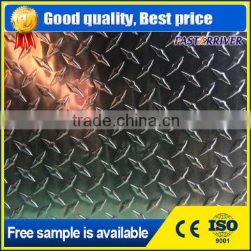 6061 alloy diamond checkered stucco embossed aluminium sheet