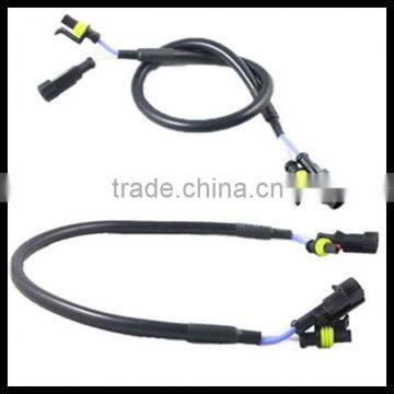 35W 55W 75W 100W HID Xenon AMP extension cable relay harness 12v 24v AMP connectors wiring harness 50cm 100cm