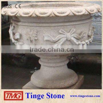 Natural Sandstone Garden Flower Pots