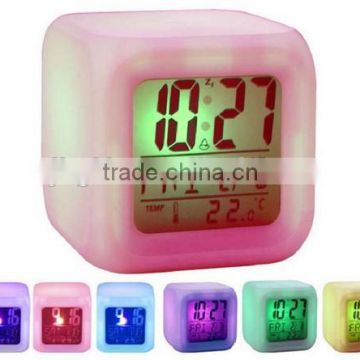 Digital Type and ABS Material lcd alarm clock wake up light