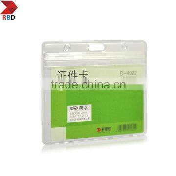 Supplier RBD 0.4mm PVC Soft Frosted Clear Pvc Badge Holder D4024 photo-2