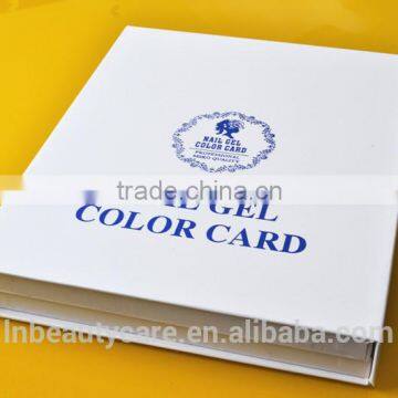 216 colors Nail gels color card with good price high quality