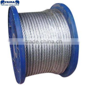 7x7 Electric Galvanized or Ungalvanized Steel Wire Rope