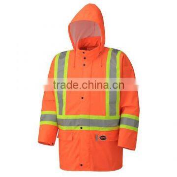 cheap wholesale PU STRETCH HI-VIZ SAFETY JACKET