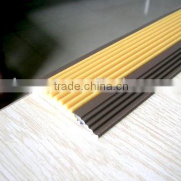 aluminium tile edging stair nosing/stair decorative edging/anti-slip strip for stair floor