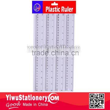 4pcs 30cm plastic ruler set with Header card